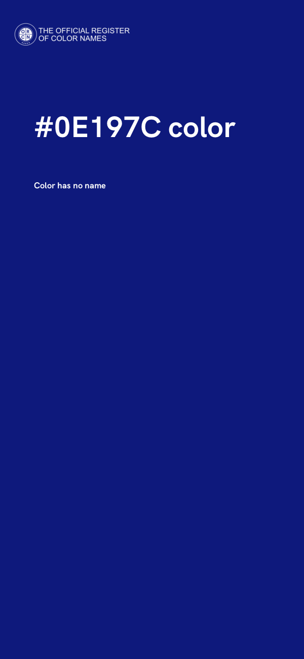 #0E197C color image