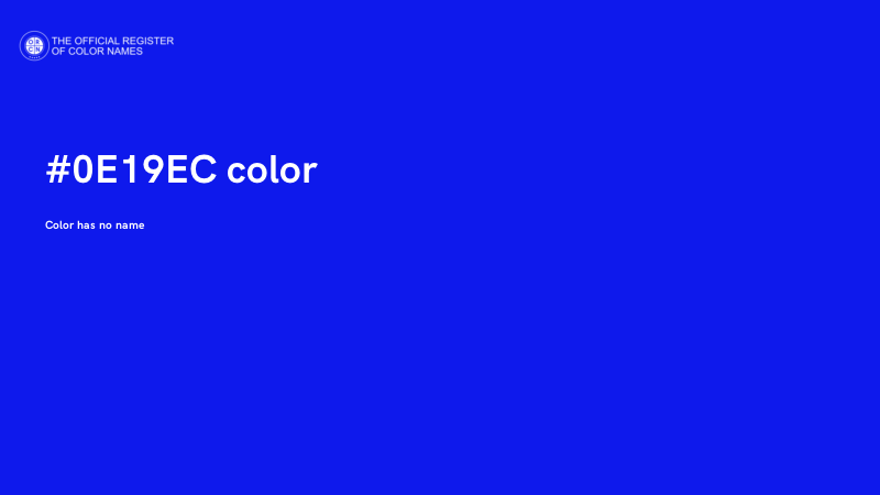 #0E19EC color image