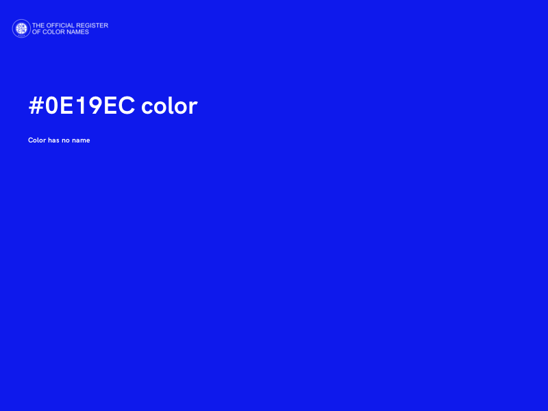 #0E19EC color image