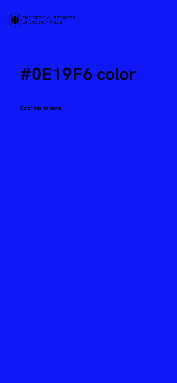 #0E19F6 color image