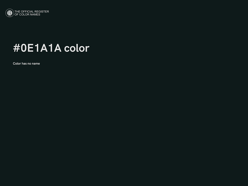 #0E1A1A color image