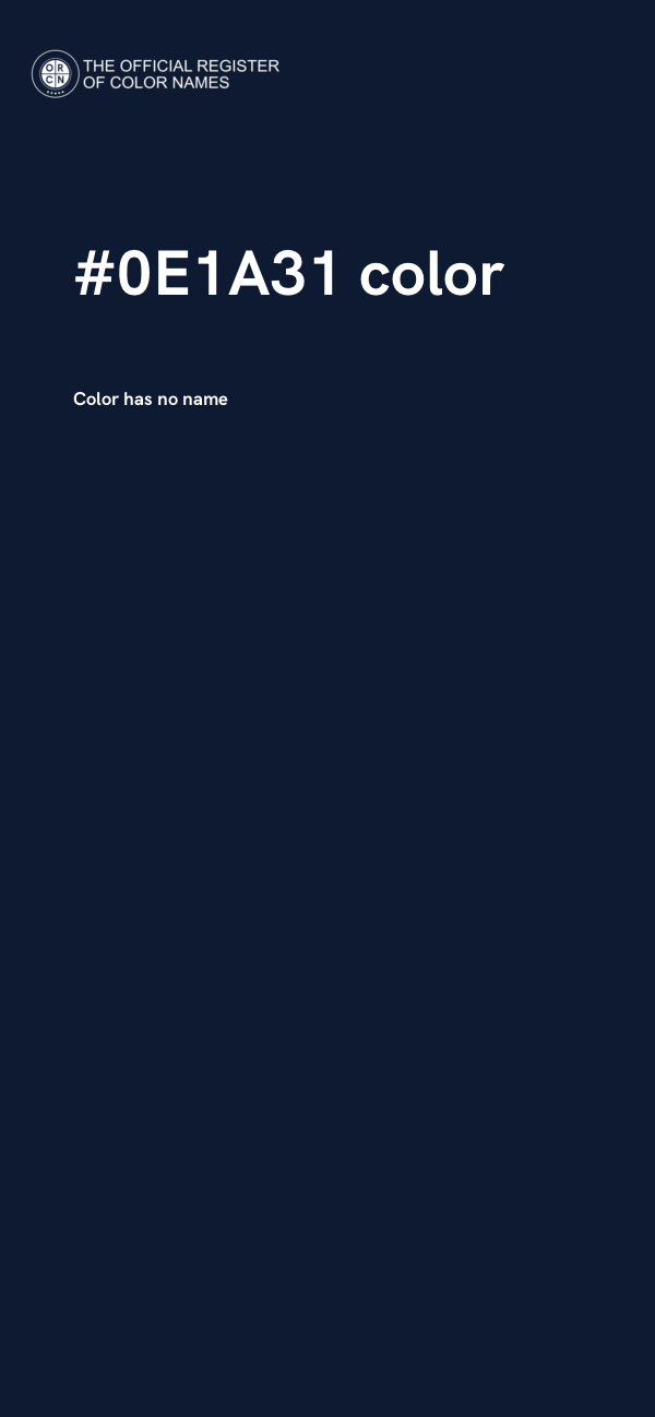 #0E1A31 color image