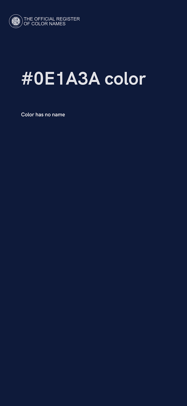 #0E1A3A color image