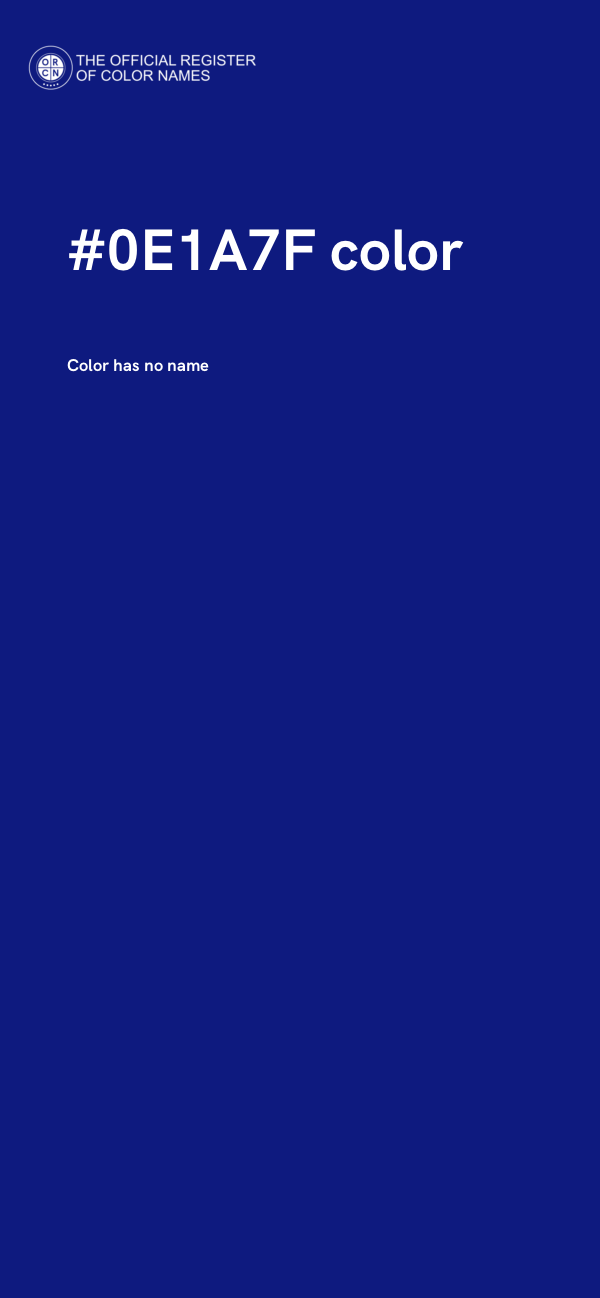 #0E1A7F color image
