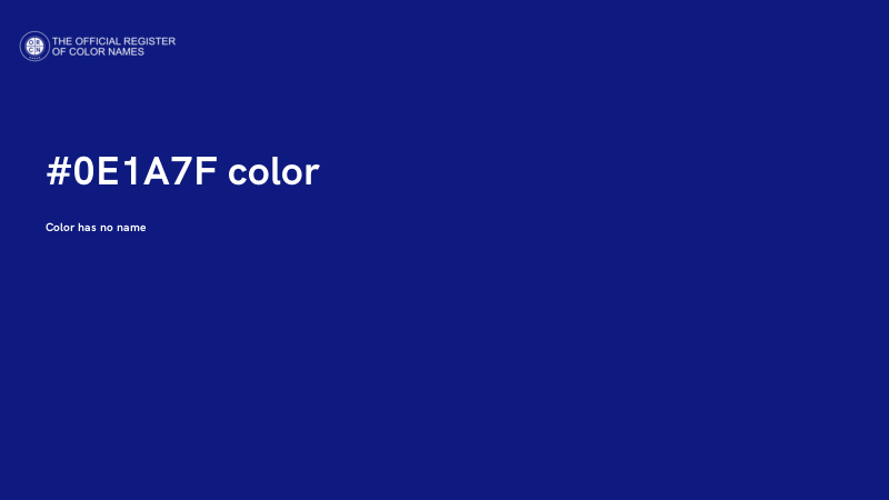 #0E1A7F color image