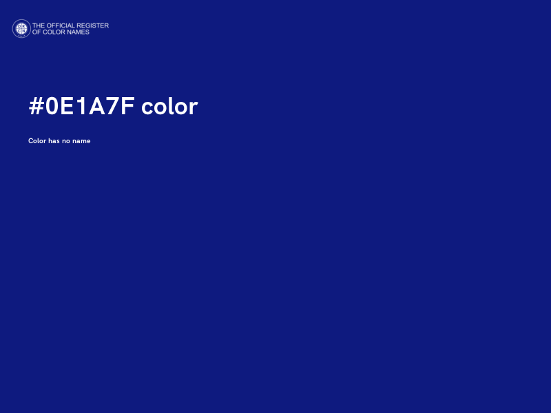#0E1A7F color image