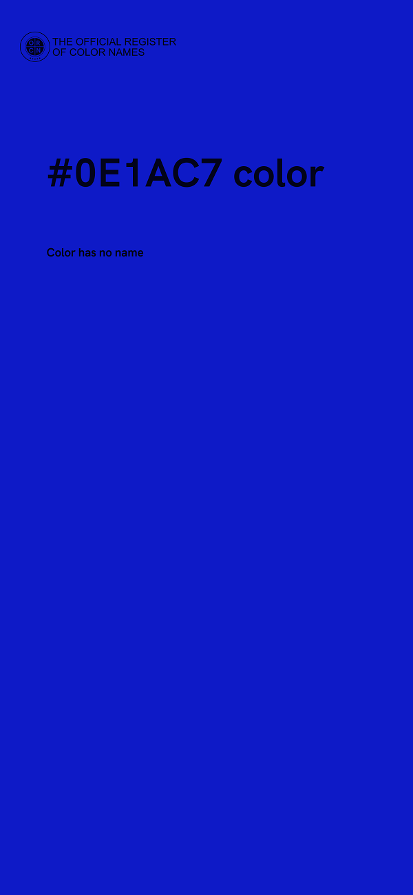 #0E1AC7 color image