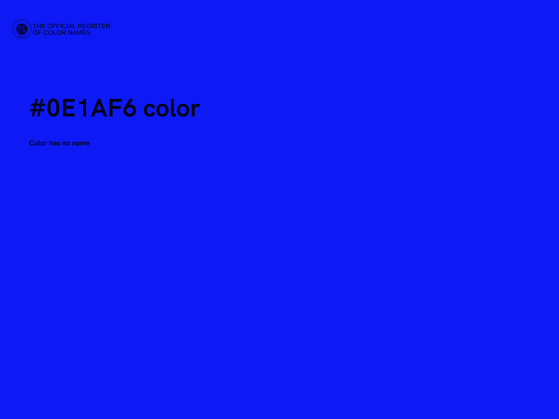 #0E1AF6 color image