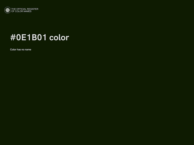 #0E1B01 color image