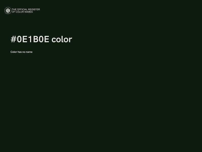 #0E1B0E color image