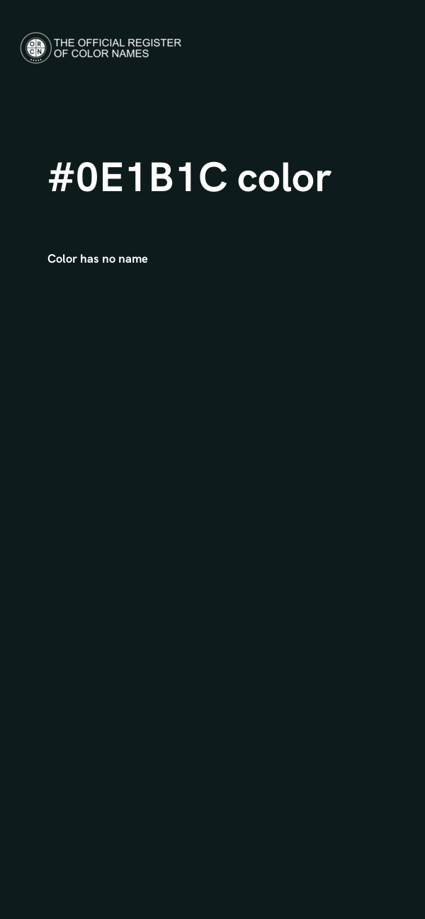 #0E1B1C color image