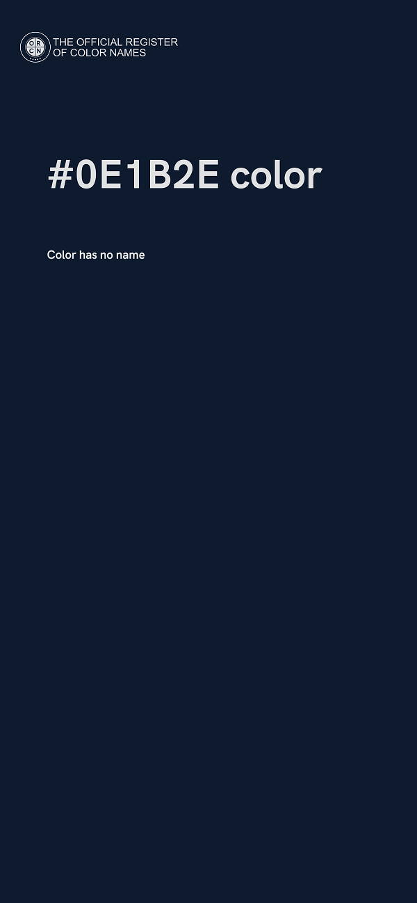 #0E1B2E color image