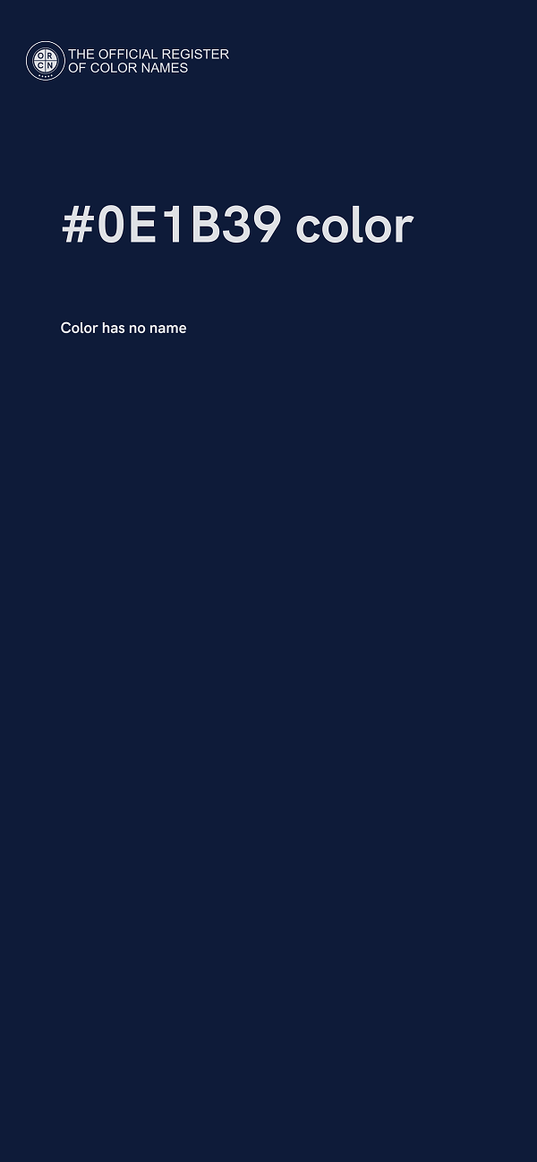 #0E1B39 color image