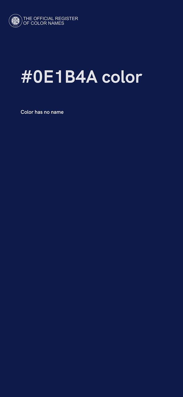 #0E1B4A color image
