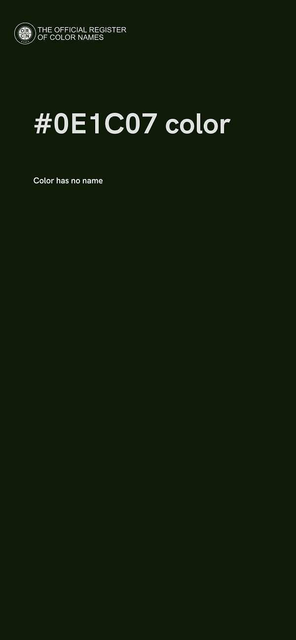#0E1C07 color image