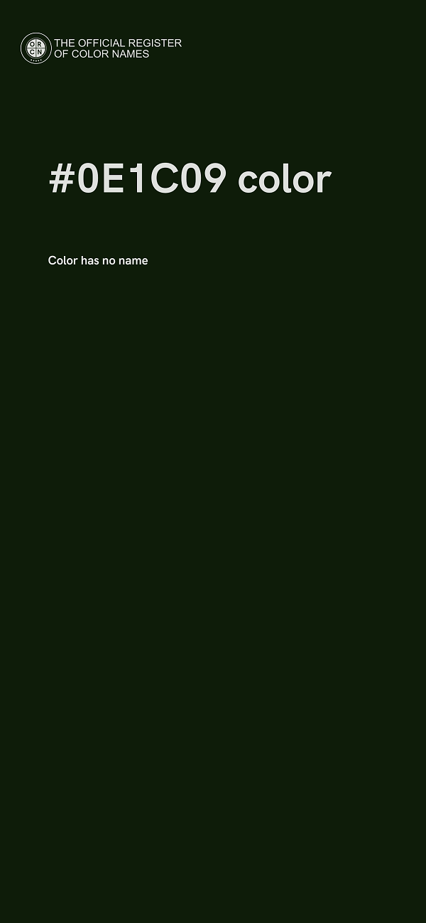 #0E1C09 color image