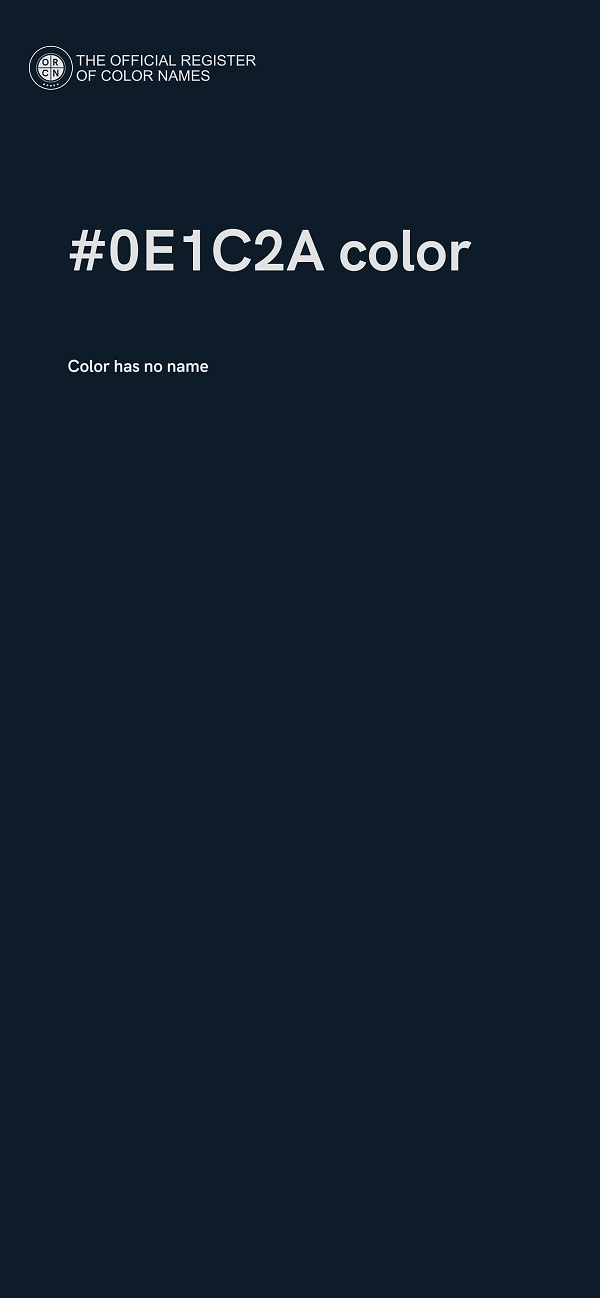 #0E1C2A color image