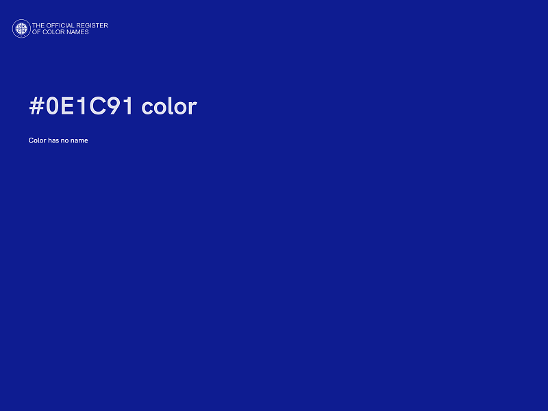 #0E1C91 color image