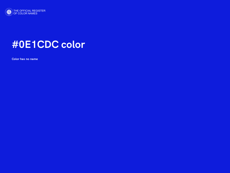 #0E1CDC color image