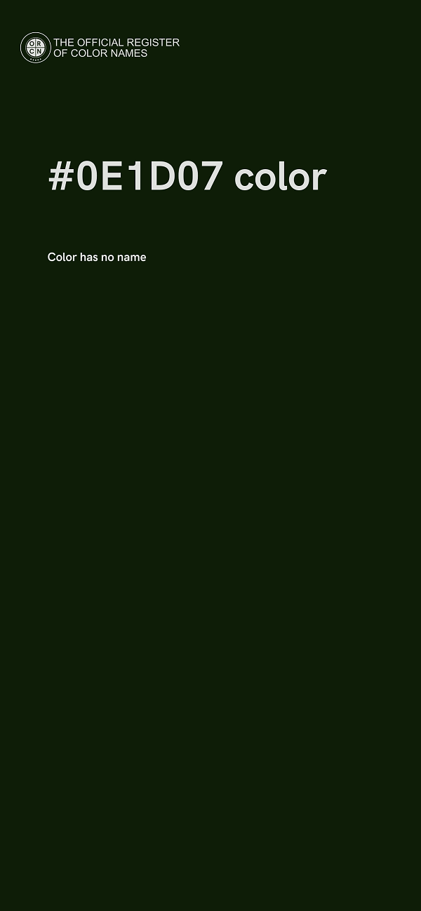 #0E1D07 color image