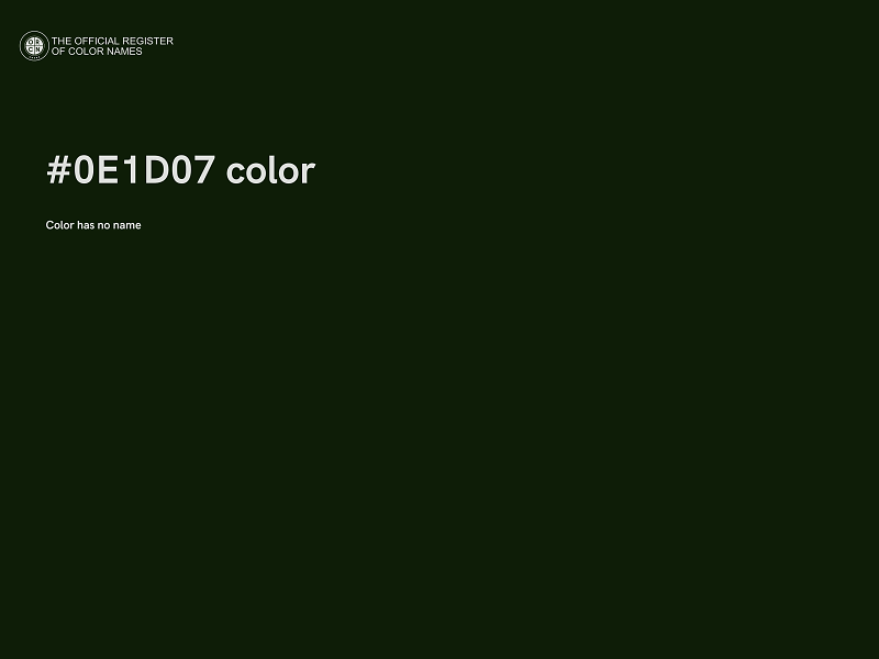 #0E1D07 color image