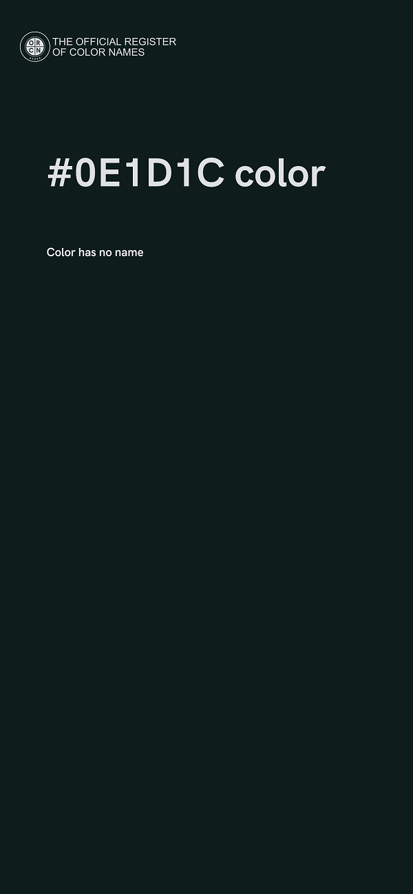#0E1D1C color image
