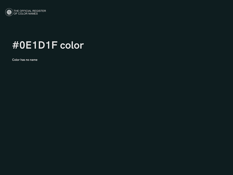 #0E1D1F color image