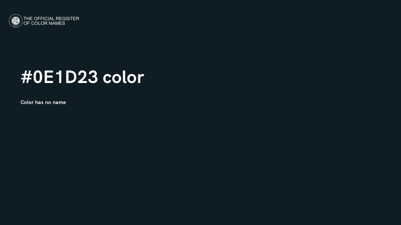 #0E1D23 color image