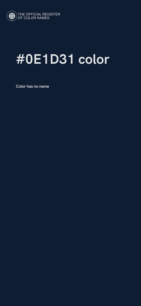 #0E1D31 color image