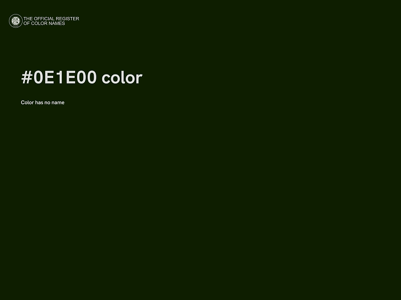 #0E1E00 color image