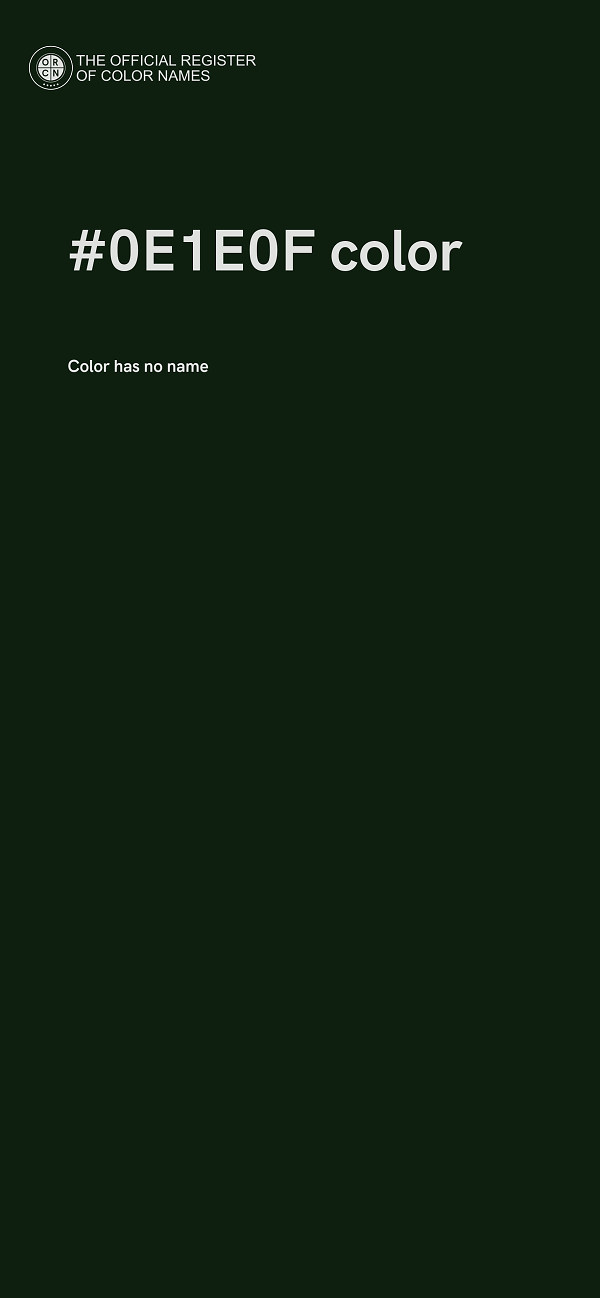#0E1E0F color image