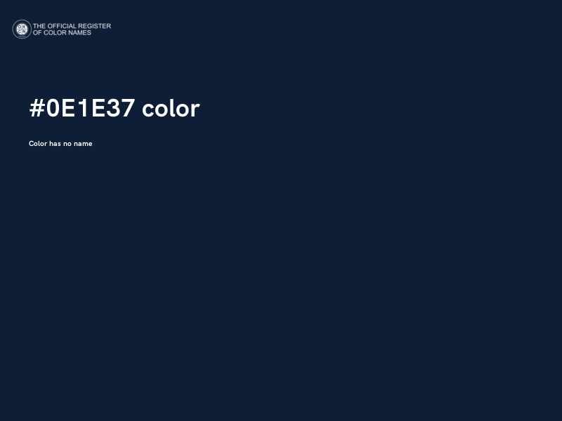 #0E1E37 color image