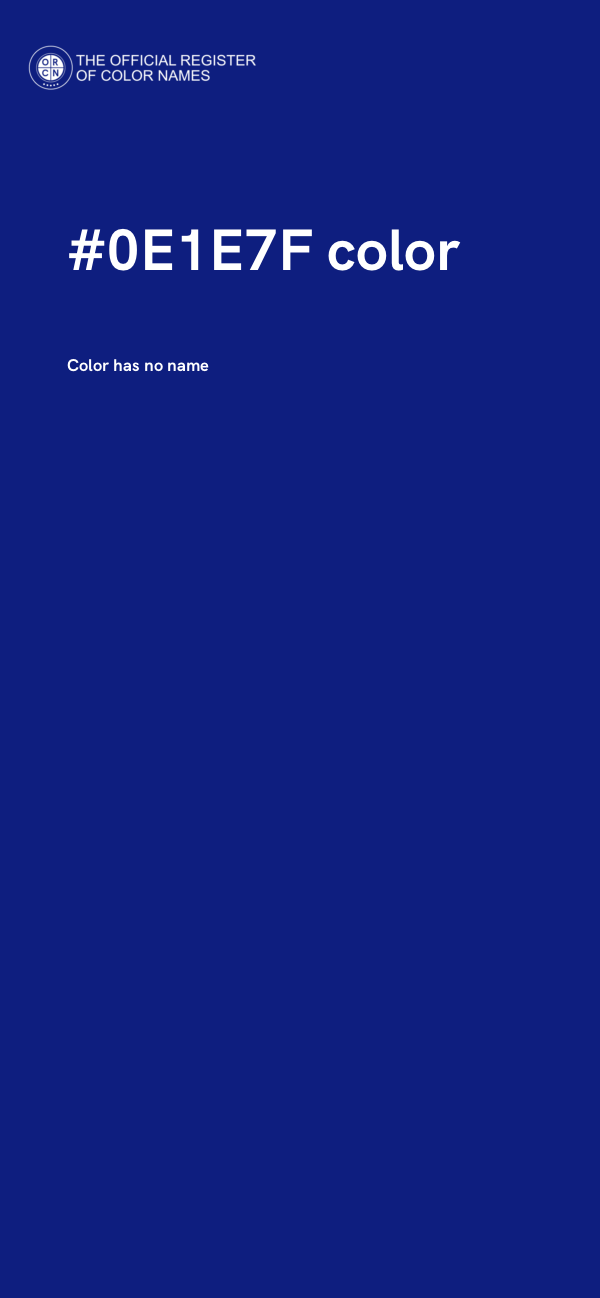 #0E1E7F color image