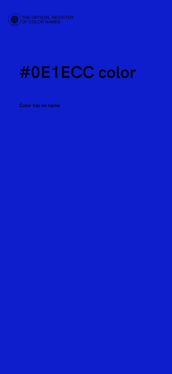 #0E1ECC color image