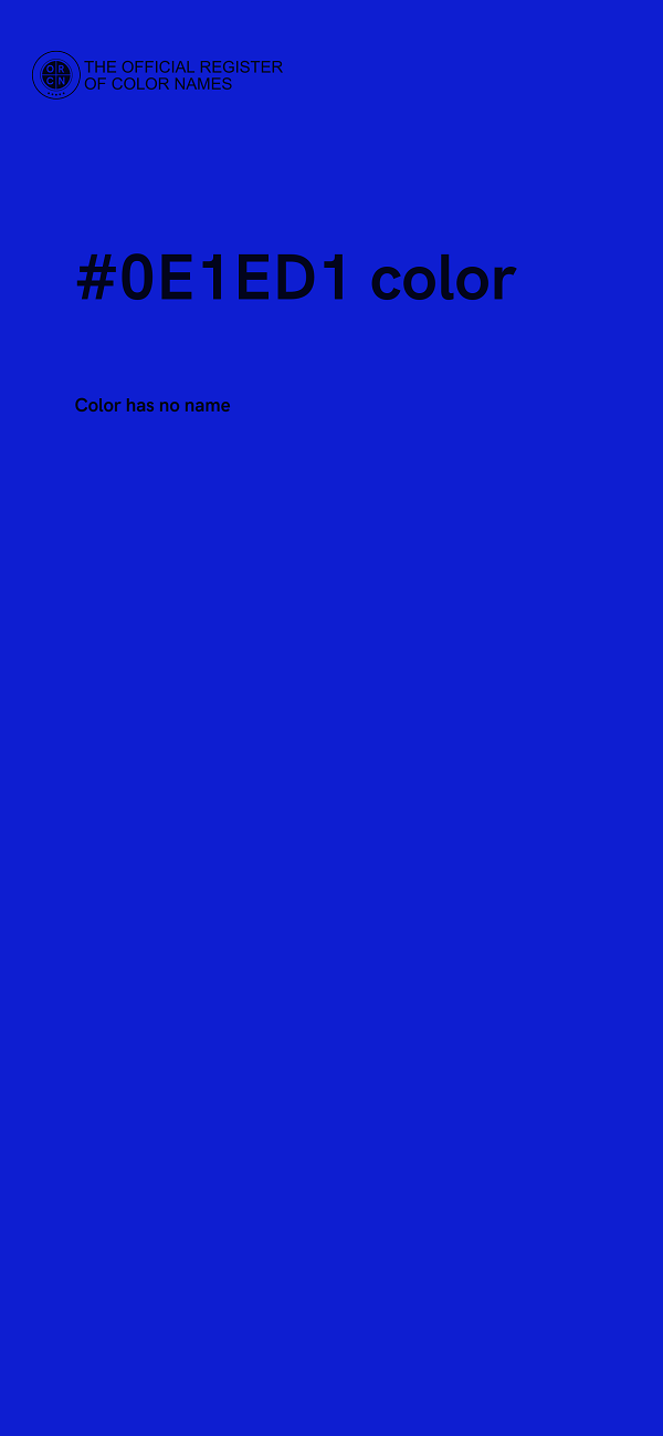 #0E1ED1 color image