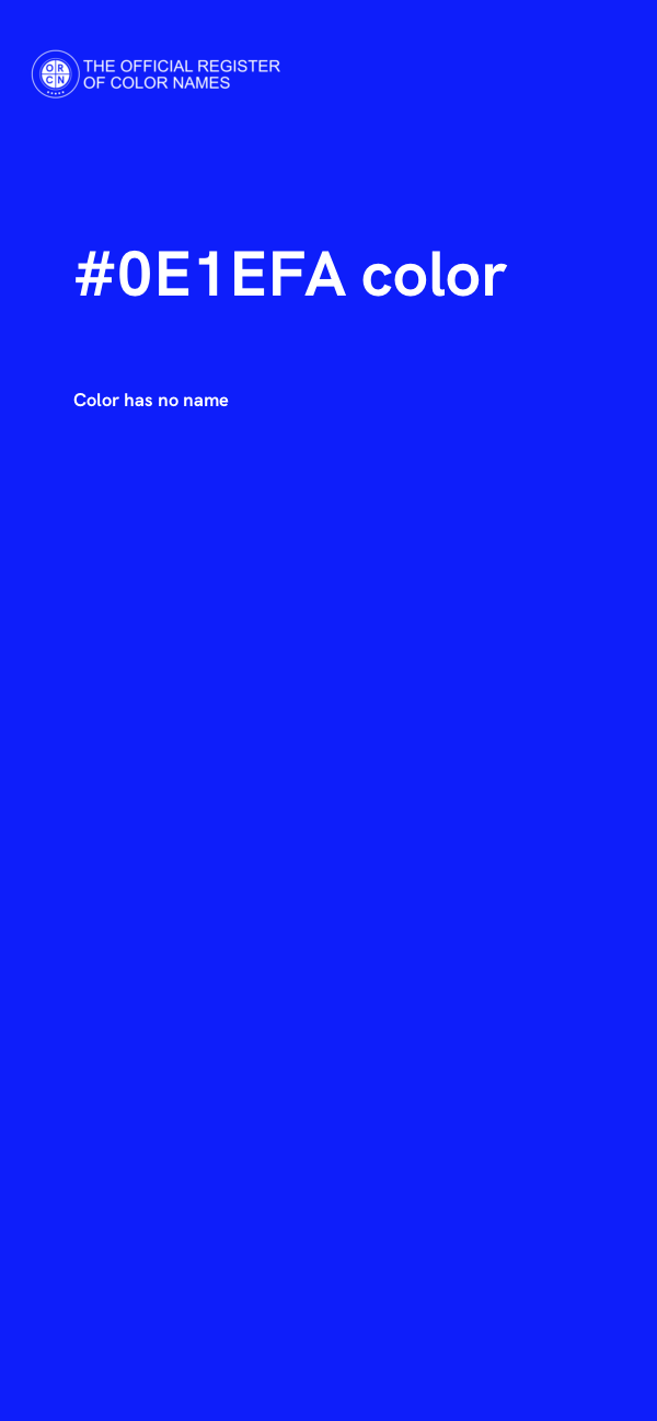 #0E1EFA color image