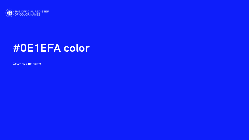 #0E1EFA color image