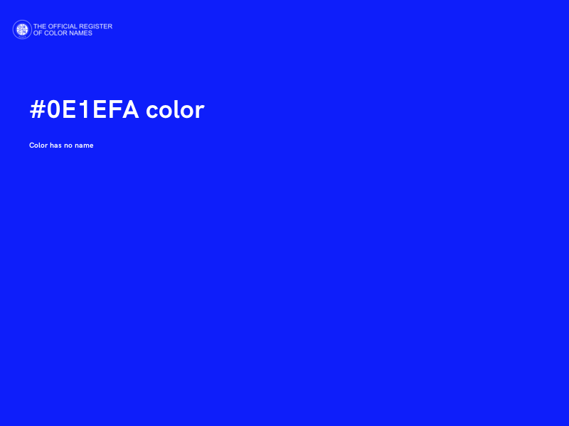 #0E1EFA color image