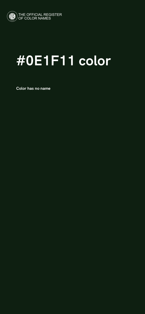 #0E1F11 color image