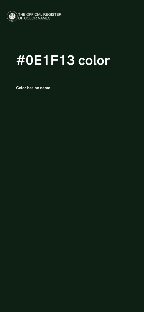 #0E1F13 color image