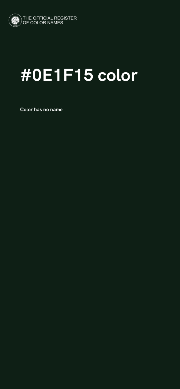 #0E1F15 color image