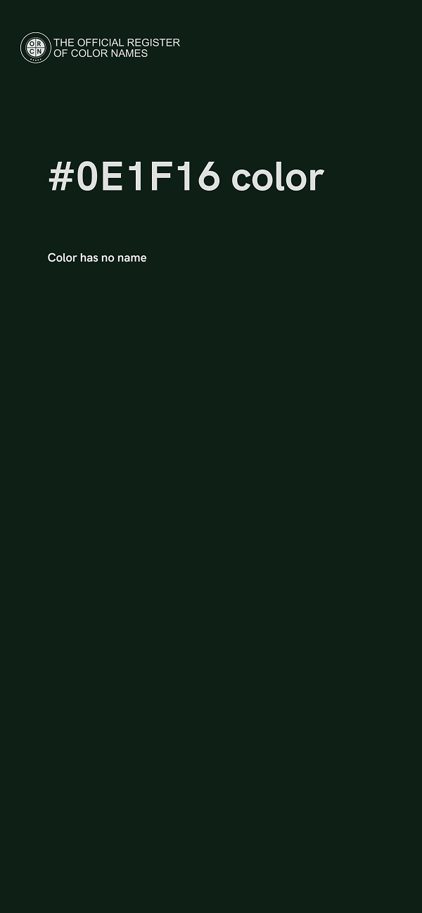 #0E1F16 color image