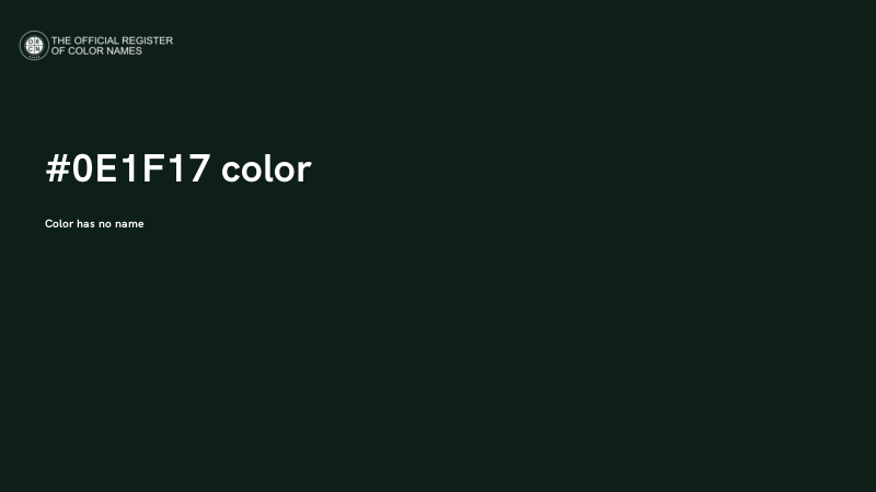 #0E1F17 color image