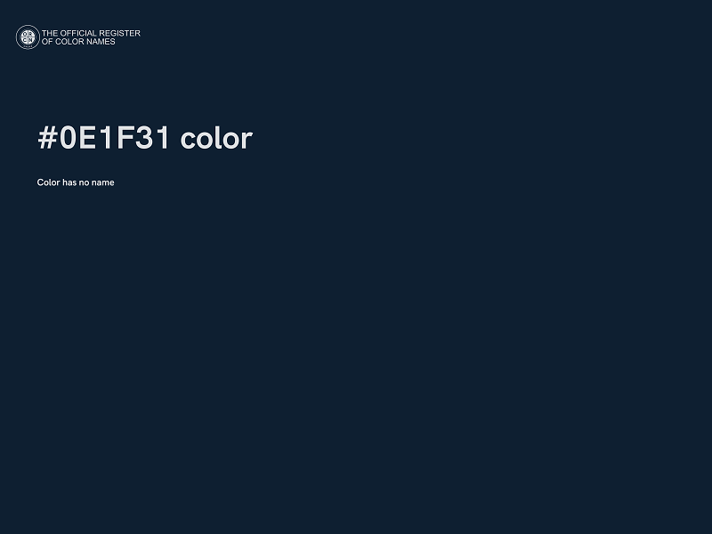 #0E1F31 color image