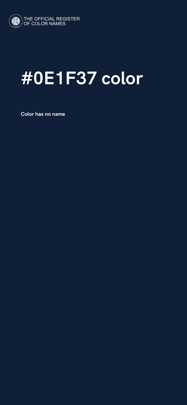 #0E1F37 color image