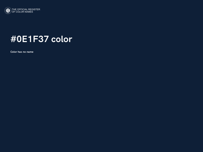 #0E1F37 color image