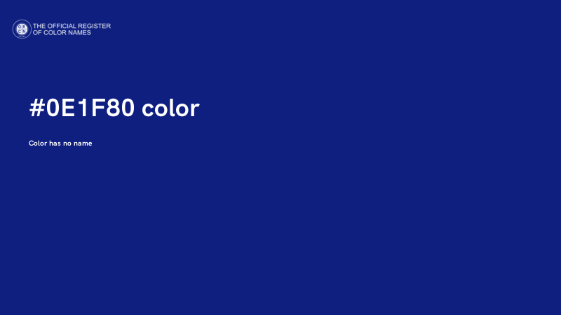 #0E1F80 color image