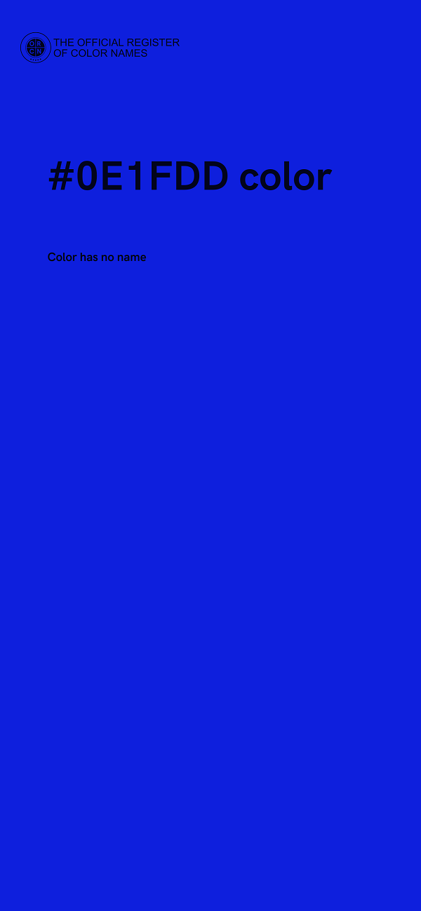 #0E1FDD color image
