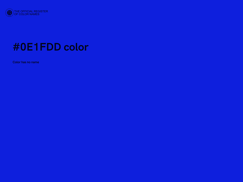 #0E1FDD color image