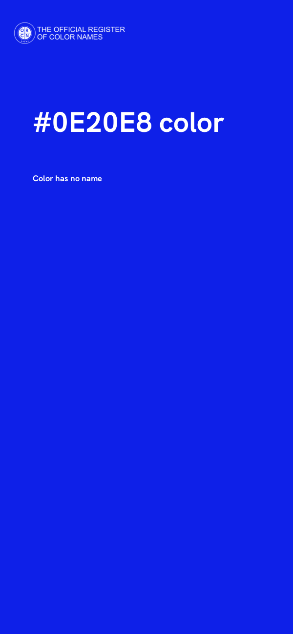 #0E20E8 color image